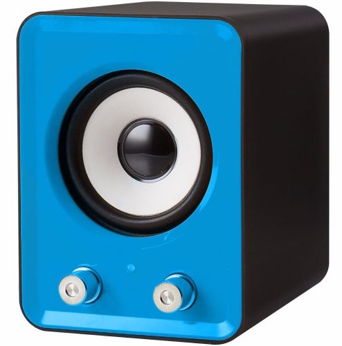 Музичні комп'ютерні колонки Speaker Mini Ft - 202 2.1 для ПК, акустична система з сабвуфером і сателітами 9W від USB Mini-jack 3.5 мм сині