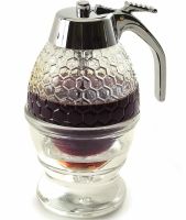 Диспенсер для меду Honey Dispenser ручний дозатор 200 мл, ємність колба для соусів, карамелі, варення, диспенсер-дозатор на підставці 10*15 см