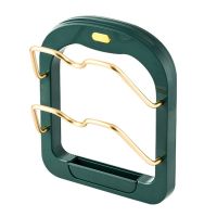 Настінний тримач для кришок Kitchen Pot Cover Rack, Підставка органайзер сушарка для 2 кришок каструль на стіну, Навісний стелаж для кришок