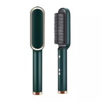 Електрична гребінець випрямляч Hair Straightener HQT-909, щітка з турмаліновим покриттям, Утюжок гребінець-випрямляч для укладання волосся