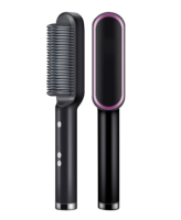 Електрична гребінець випрямляч Hair Straightener HQT-909, щітка з турмаліновим покриттям, Утюжок гребінець-випрямляч для укладання волосся