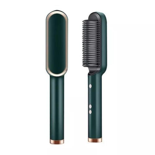 Електрична гребінець випрямляч Hair Straightener HQT-909, щітка з турмаліновим покриттям, Утюжок гребінець-випрямляч для укладання волосся