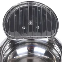 Фритюрниця на плиту Fryer Pot 2,2 л з масляним термометром і піддоном для зливу масла Каструля для фритюру з кришкою з нержавіючої сталі для кухні