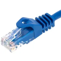 Высокоскоростной сетевой LAN кабель патч корд UTP Cat5e 25 метров RJ-45 для подключения к компьютеру интернета, Коммутационный ethernet шнур Синий