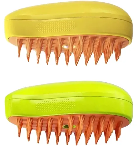 Електрична парова щітка Pet Brush SBC-1 для вичісування шерсті кішок і собак, гребінець розпилювач з зволоженням для догляду за домашніми тваринами