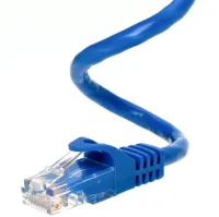 Высокоскоростной сетевой LAN кабель патч корд UTP Cat5e 25 метров RJ-45 для подключения к компьютеру интернета, Коммутационный ethernet шнур Синий