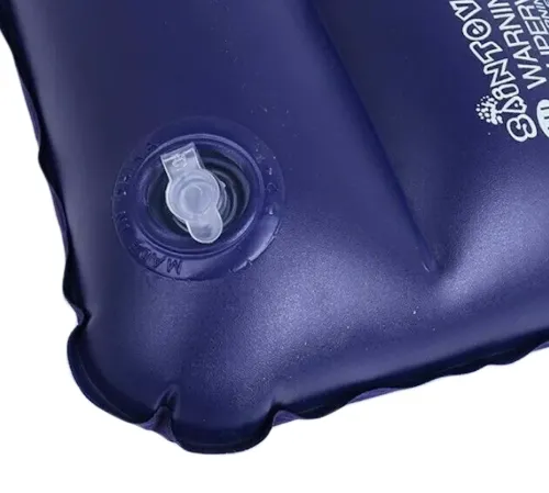 Туристична надувна подушка Intex Inflatable Pillow 68672 47x30 см флокірована для плавання і подорожей Накладка під голову для кемпінгу синя