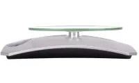 Кухонні електронні ваги Domotec MS-KE5 від 1г до 5 кг Air Glass скляні до 5кг Domotec з LCD-дисплеєм і автоматичним вимкненням Сірі