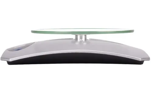 Кухонні електронні ваги Domotec MS-KE5 від 1г до 5 кг Air Glass скляні до 5кг Domotec з LCD-дисплеєм і автоматичним вимкненням Сірі
