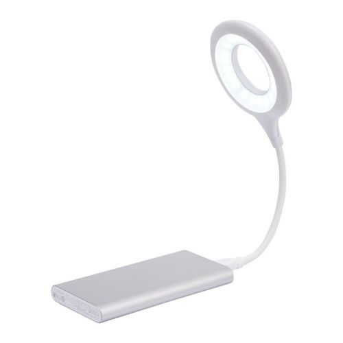 Гнучка світлодіодна USB лампа S-Link LK - 50 від Power Bank 5W з голосовим управлінням, Юсб 24 LED підсвічування-лампа світильник від повербанка Білий