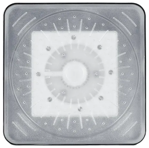 Светодиодная квадратная насадка лейка для верхнего душа Shower head AND XL-902 с LED RGB подсветкой, Душевая насадка-лейка с датчиком температуры