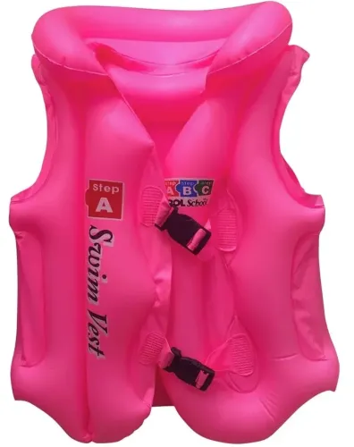 Дитячий надувний жилет Swim Vest BT-IG - 0005 рятувальний для плавання з підголовником від 3 до 14 років, надувна захисна жилетка S, M, L для дітей