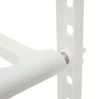 Багатофункціональна регульована кухонна Полиця стійка Kitchen Rack 38-70 см для зберігання посуду, розсувний органайзер під раковину 2 яруси Біла