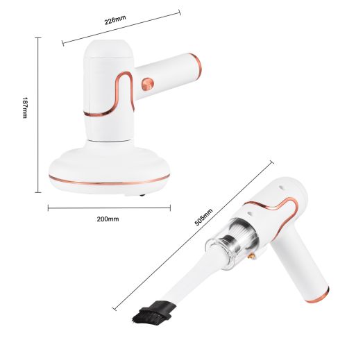 Бездротовий ручний пилосос для видалення кліщів Vacuum Cleaner mite Remover, акумуляторний УФ-прилад анти-кліщ стерилізація дезінфекція матраців
