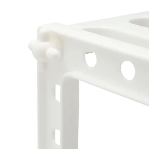 Багатофункціональна регульована кухонна Полиця стійка Kitchen Rack 38-70 см для зберігання посуду, розсувний органайзер під раковину 2 яруси Біла