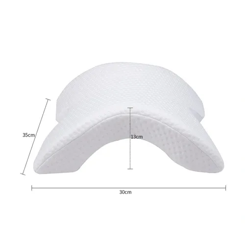 Ортопедична вигнута подушка для сну Nap pillow NJ - 137 з тунелем для руки і шиї з піни з ефектом пам'яті, Гіпоалергенна подушка тунель