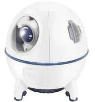 Акумуляторний зволожувач повітря нічник Space Capsule Humidifier MJ046 Ракета з астронавтом 1200 mAh з LED підсвічуванням Аромадифузор AND-9-20 Білий