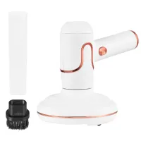Бездротовий ручний пилосос для видалення кліщів Vacuum Cleaner mite Remover, акумуляторний УФ-прилад анти-кліщ стерилізація дезінфекція матраців