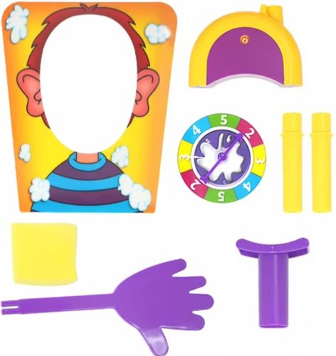 Настільна гра пиріг в обличчя Hasbro Pie Face B7063 для ігор в компанії, розважальна гра Торт в обличчя E111-11 з рулеткою для дітей і дорослих