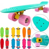 Дитячий міський міні скейт пенні Борд Penny My Go Fish Skateboards Mint 22", Скейтборд MS-0848 з світяться колесами для дітей і підлітків