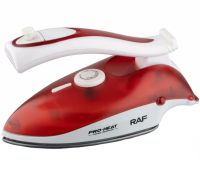 Складана ручна праска RAF R.1259R 800W з регулятором температури і резервуаром для води, Парова праска відпарювач Раф з керамічною підошвою, Парова праска відпарювач Раф
