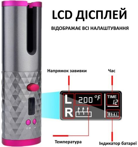Беспроводная плойка для укладки волос Ramindong BeautyStar Maxtop Hair Curler WM-002 аккумуляторный автоматический стайлер, бигуди для локонов USB