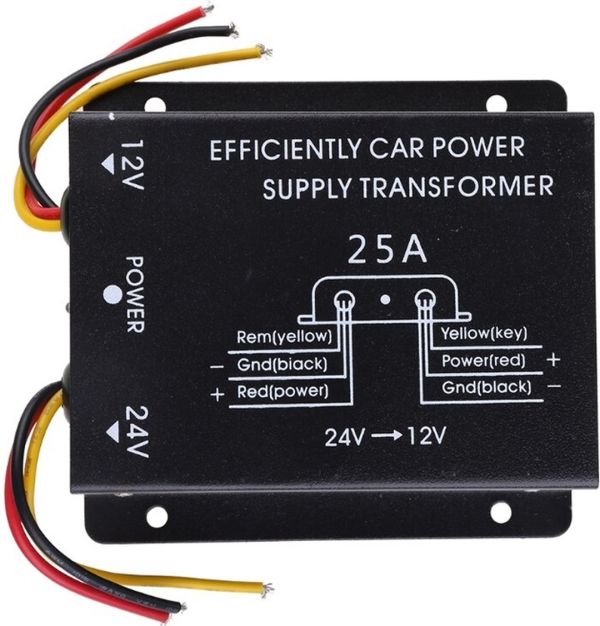 Перетворювач авто інвертор DC / DC 24V-12V 25A GS-D25A 300W