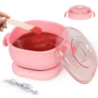 Силіконовий баночний воскоплав Wax Boiling Bowl Bucos SL-400 100W, складаний нагрівач воску на 400мл в таблетках, гранулах або дисках AND651
