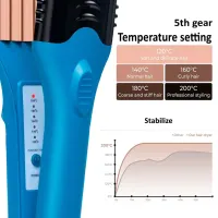 Плойка выпрямитель 3D Hair Printing Iron XL-619 для выпрямления волос с насадками с рисунком, Щипцы 5 пластин с керамическим покрытием и перчаткой