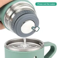 Подарунковий набір термос Vacuum Flask Tea Set з вакуумною ізоляцією 500 мл з 3 кружками Бокс з термокружкой і чашками з нержавіючої сталі