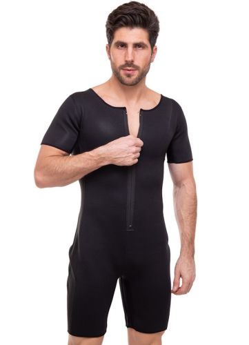 Спортивний костюм Sibote Body Suit CF-58 для схуднення з ефектом сауни, Комбінезон сауна Sport Slimming для занять спортом і зганяння ваги Чорний