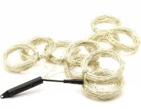 Внутрішня Світлодіодна гірлянда кінський хвіст 200led діодів 2 м 10 ниток Теплий білий для дому гірлянда роса 10 струн по 2 метри USB тепла Біла