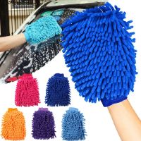 Двостороння рукавичка рукавичка Microfibre Super Mitt SB-8605 для миття машини і прибирання пилу, Униврсальная рукавиця з мікрофібри для чищення авто