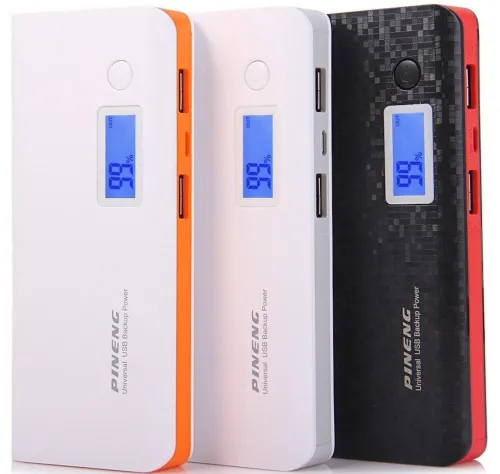 Портативное зарядное устройство PINENG PN-968 Power Bank 10000 mahс LCD дисплеем
