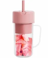 Портативный аккумуляторный стакан блендер Mason Juicer LL-898 для фруктов ягод и смузи на 500мл с USB зарядкой, Чашка соковыжималка XL-354 для смузи