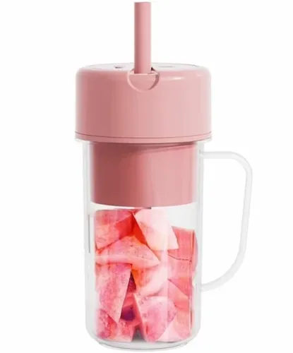 Портативный аккумуляторный стакан блендер Mason Juicer LL-898 для фруктов ягод и смузи на 500мл с USB зарядкой, Чашка соковыжималка XL-354 для смузи