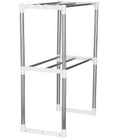 Полиця стелаж для мікрохвильовки Multifunctional storage rack NJ-452 настільний кухонний органайзер для мікрохвильової СВЧ-печі, Полиця-органайзер