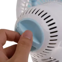 Настільний міні-вентилятор на прищіпці Atlafa AT-F2506 2 режими роботи, Охолоджувач повітря WX707 із затискачем прищіпкою 2 швидкості від мережі Білий