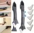 Пластиковый силиконовый шпатель скребок для герметика и силикона Silicon Trowel Scraper GS-3991P, Набор из 5 насадок для удаления заделки швов