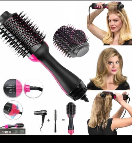 Фен щітка гребінець 3в1 One step hair Dryer 3 режими 1000W, випрямляч для укладання волосся, стайлер з функцією іонізації і керамічним покриттям