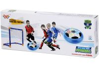 Повітряний аерофутбол Floating Football футбольні ворота з аеромячом на батарейках і підсвічуванням, дитячий ігровий набір для гри в футбол 696-44