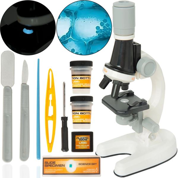Дитячий мікроскоп Scientific Microscope XD168 з зумом 400х для наукових досліджень Лабораторія зі збільшенням і набором для дослідження HA-156