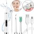 Електрична зубна щітка скалер Electric Teeth Cleaner MAG-780 ультразвукова для чищення зубів і видалення зубного каменю з дзеркалом 5 режимів Біла