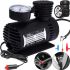 Електричний Автомобільний компресор 300 PSI 10-12amp 25л ji030 повітряний насос для автомобіля, Автокомпресор для підкачки коліс машини чорний