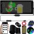 Гнучкий екран Matrix Panel JTPD-03-011 7х17.3 см 16х32 LED світлодіодна рекламна RGB стрічка в авто, рядок, що біжить, з пультом і Bluetooth WiFi