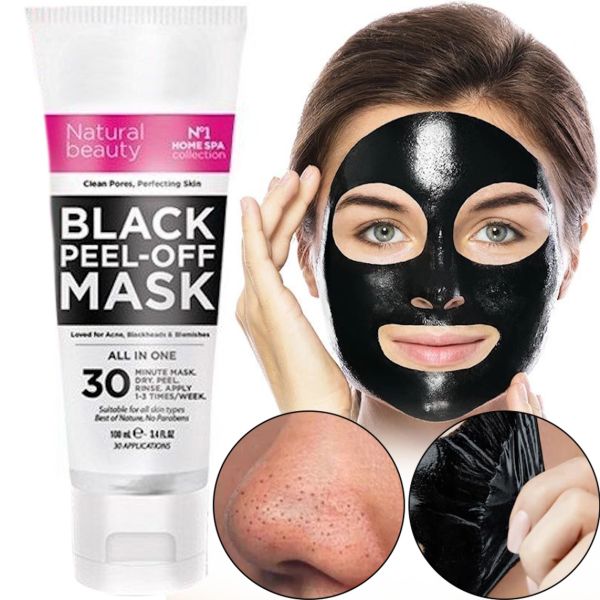 Чорна маска для обличчя Dermacol Black Peel Off Mask в тюбику 120мл. проти вугрів і чорних крапок