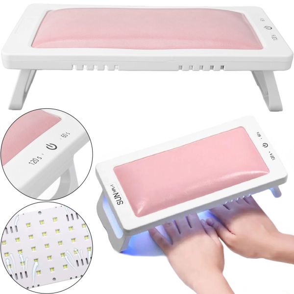 Професійна УФ лампа для манікюру SUN HPL-1 88W з підлокітником для рук, LED/UV сушарка для сушіння гель лаку і гелю для нігтів з таймером
