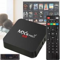 Цифрова смарт ТВ приставка для телевізора з пультом Ultra MXQ PRO 4K 4GB/32GB, Медіаплеєр Android 11.1 5G TV з вбудованим WiFi модулем Чорна
