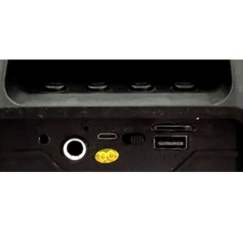 Портативна бездротова колонка валізу ESS-105 з Led підсвічуванням USB, SD, FM, AUX Bluetooth зі світломузикою акумуляторна музична, міні-валіза