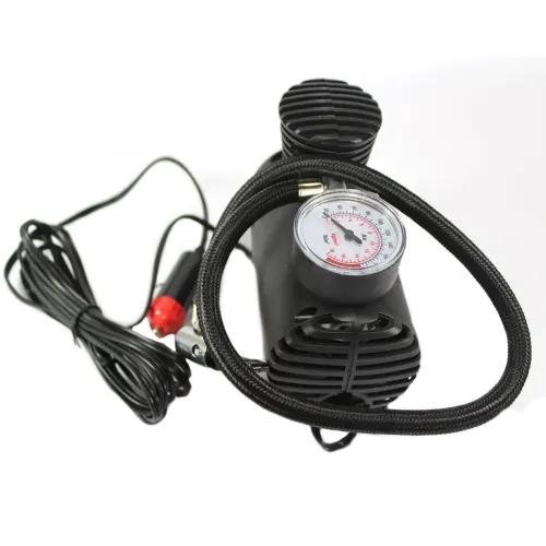 Електричний Автомобільний компресор 300 PSI 10-12amp 25л ji030 повітряний насос для автомобіля, Автокомпресор для підкачки коліс машини чорний